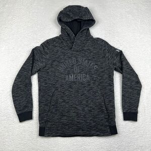 Under Armour Hoodie Mens Medium Gray Coldgear United States Of America‎ Pullover
